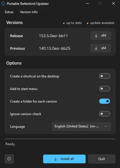 Portable Betterbird Updater