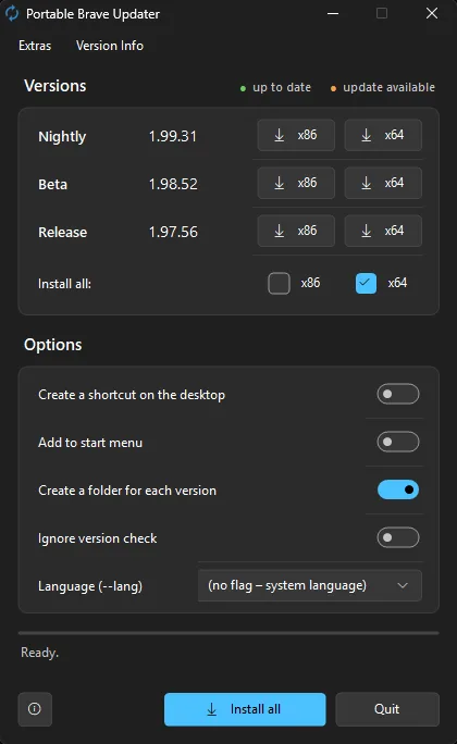 Portable Brave Updater