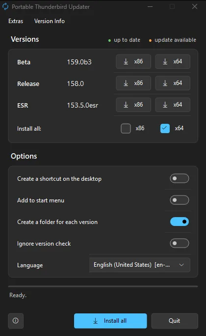 Portable Thunderbird Updater